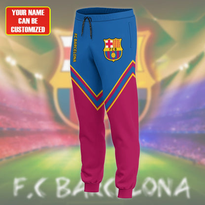 Personalized Barcelona 3D All over Printed Hoodie and Sweatpants set V6