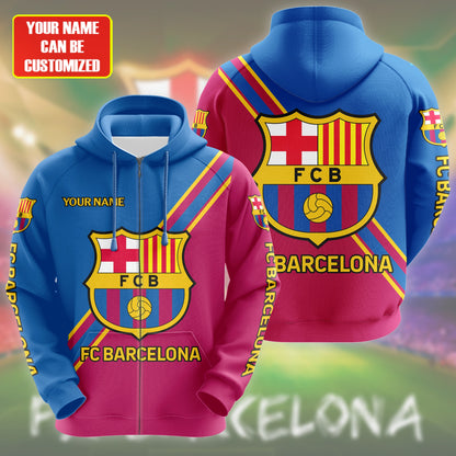 Personalized Barcelona 3D All over Printed Hoodie and Sweatpants set V6
