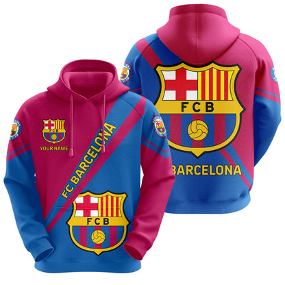 Personalized Barcelona 3D All over Printed Hoodie and Sweatpants set V7