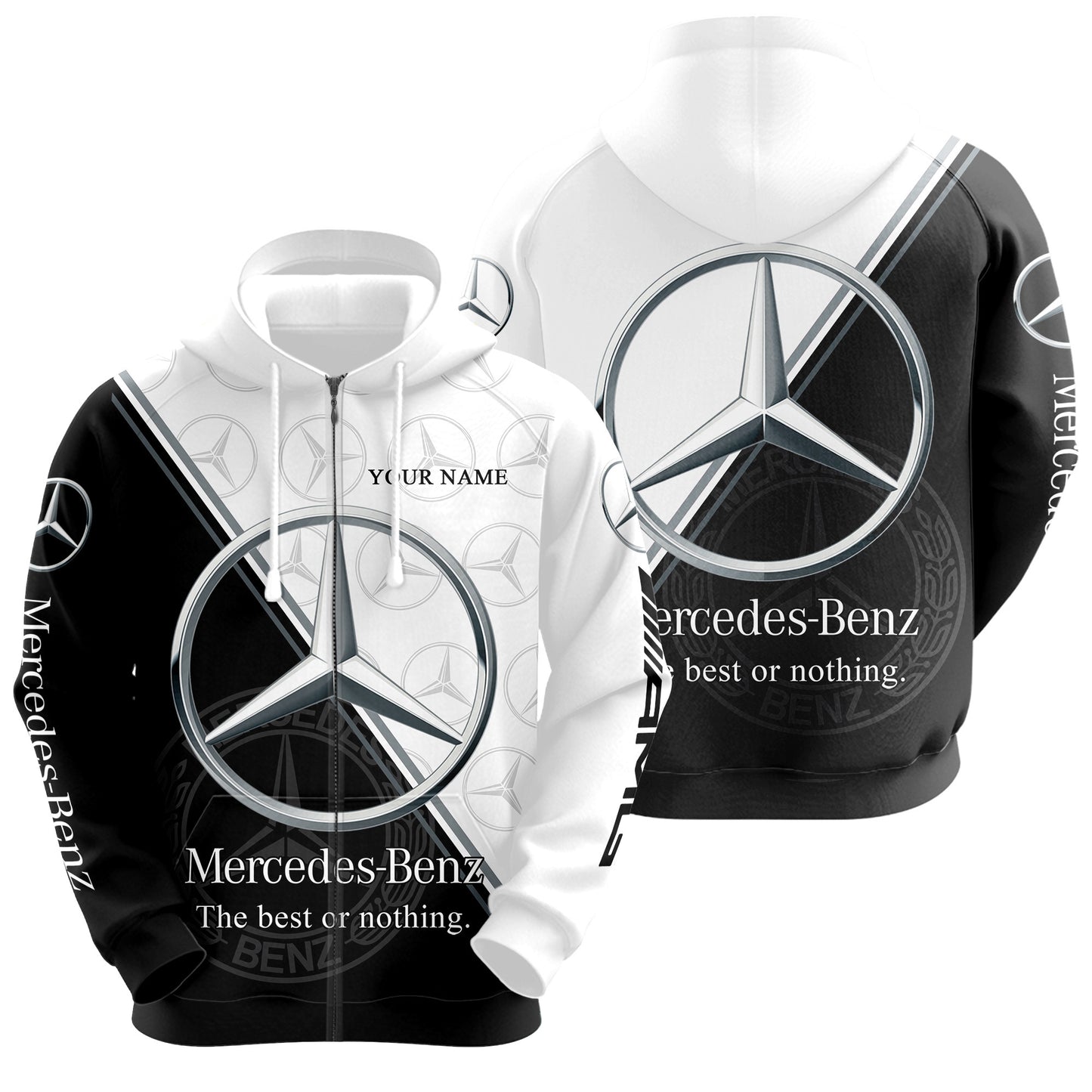 Personalized Merc AMG 3D All over Printed Hoodie and Sweatpants set