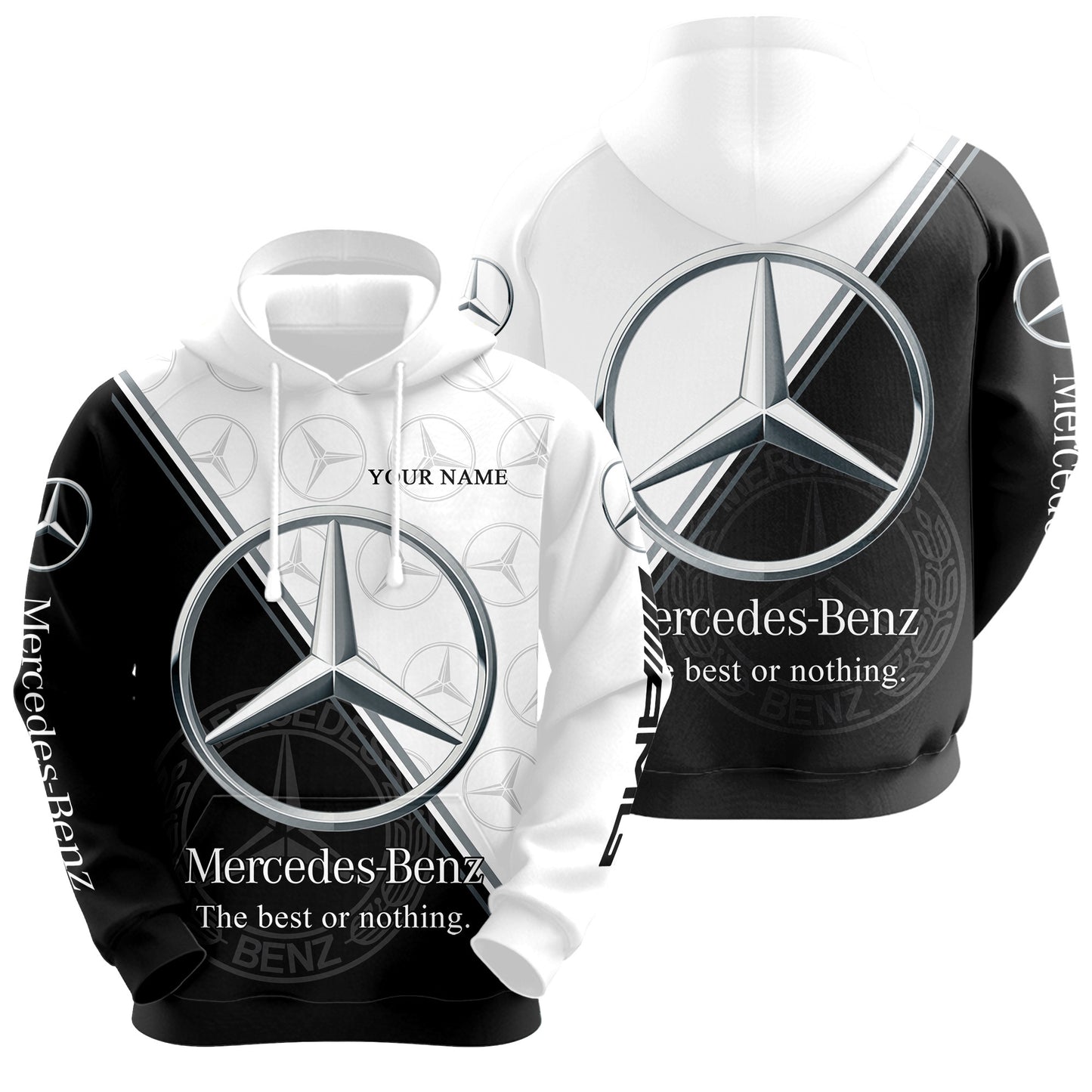 Personalized Merc AMG 3D All over Printed Hoodie and Sweatpants set