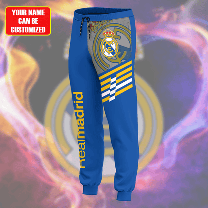 Personalized Real Madrid Q16 3D All over Printed Hoodie and Sweatpants set