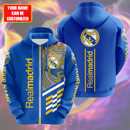 Personalized Real Madrid Q16 3D All over Printed Hoodie and Sweatpants set