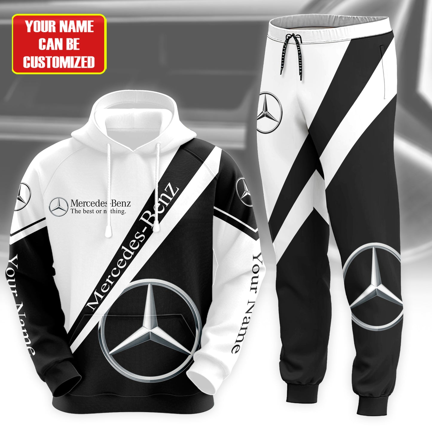 Personalized Merc Q4 3D All over Printed Hoodie and Sweatpants set