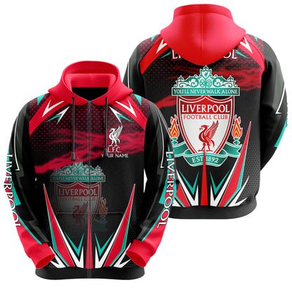 Personalized Liverpool 3D All over Printed Hoodie and Sweatpants set V8