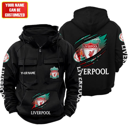 Personalized Liverpool Tear Retro Cotton Hoodie