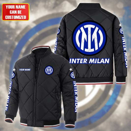 Personalized Inter Milan Puffer Bomber Jacket
