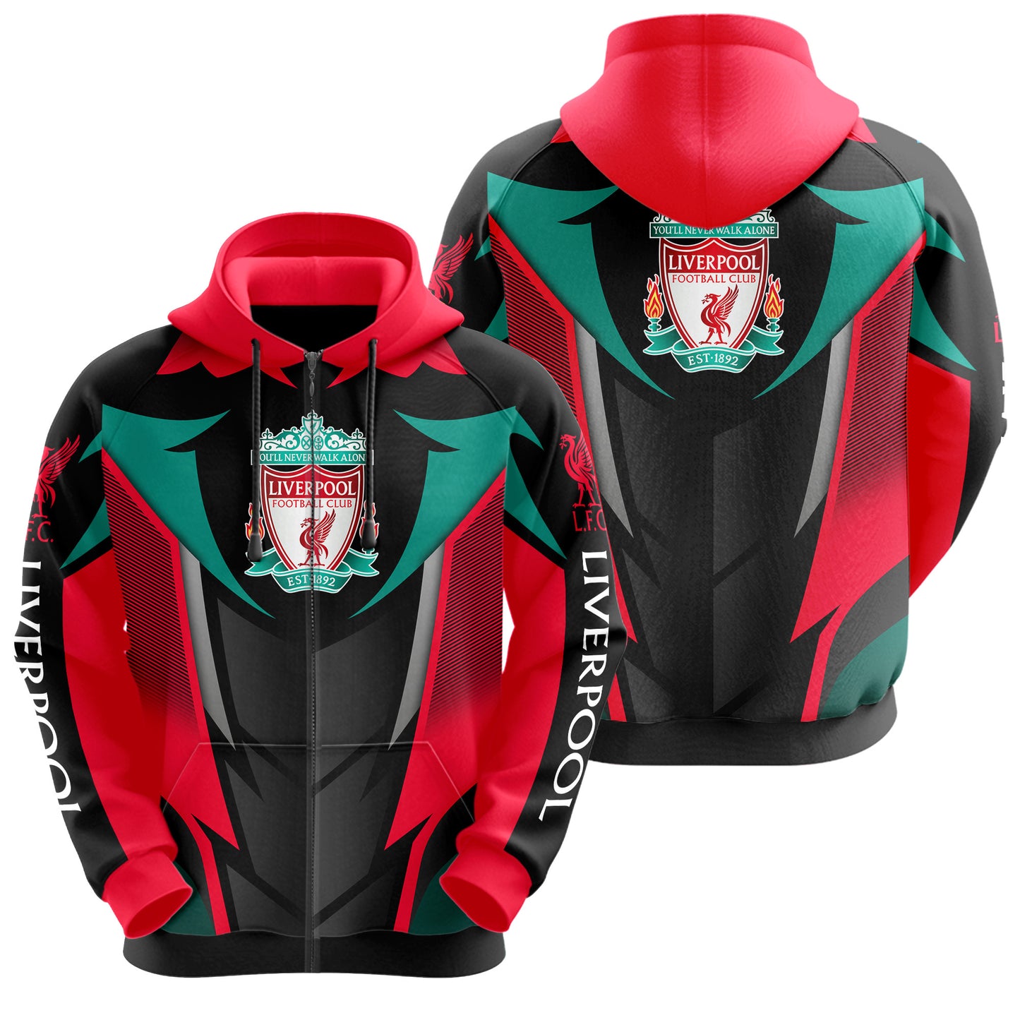 Personalized Liverpool 3D All over Printed Hoodie and Sweatpants set V9