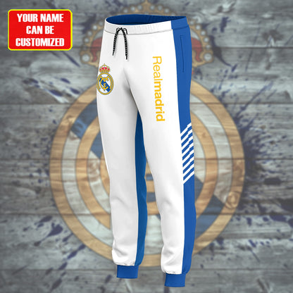 Personalized Real Madrid 3D All over Printed Hoodie and Sweatpants set V7