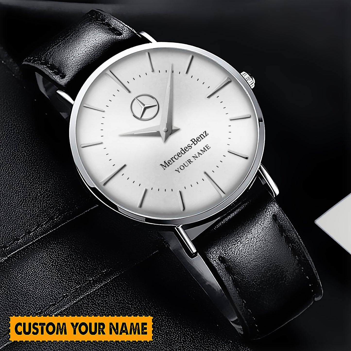 Personalized Merc Flagship Leather Watch
