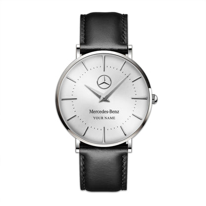 Personalized Merc Flagship Leather Watch