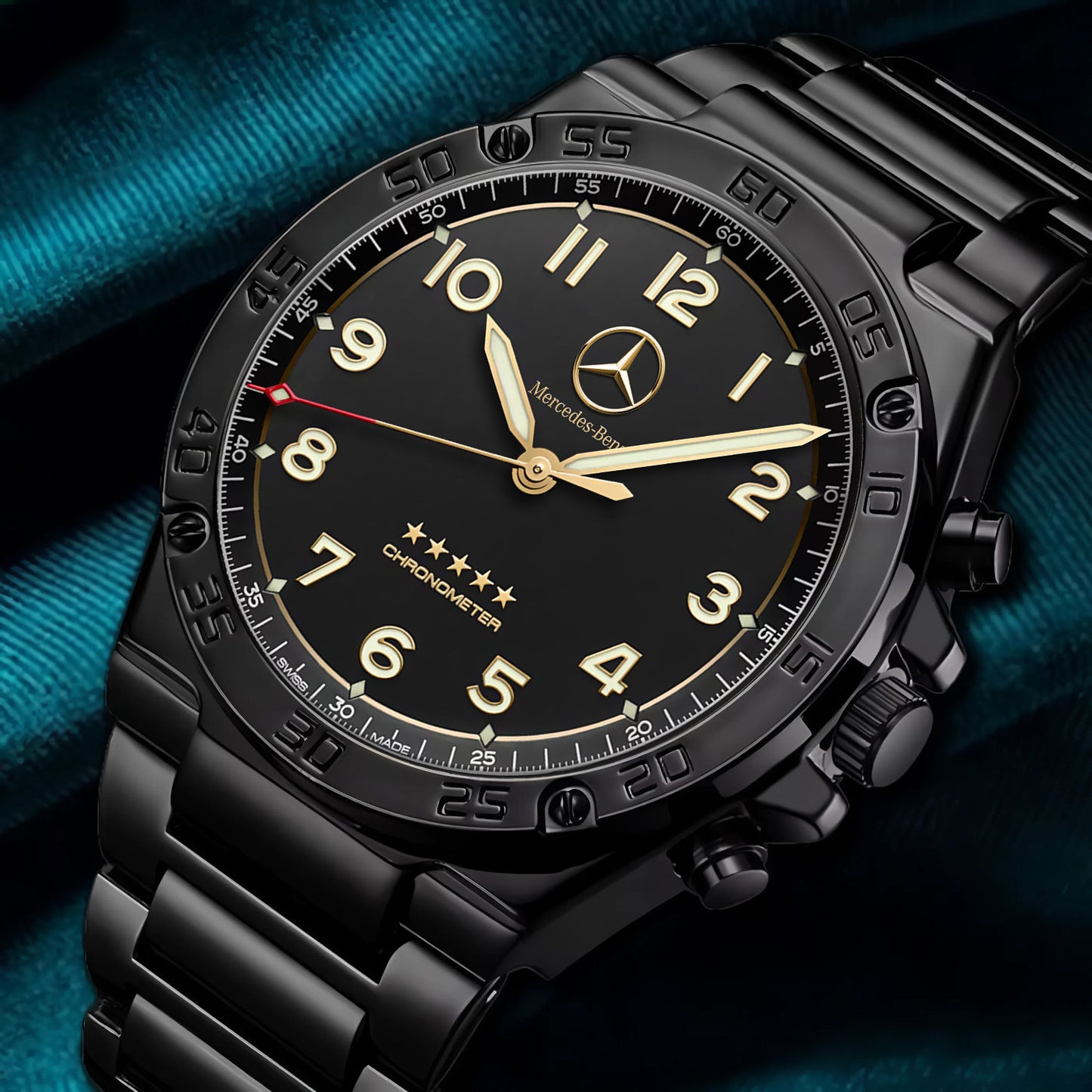 Merc Chronometre Dial Steel Watch