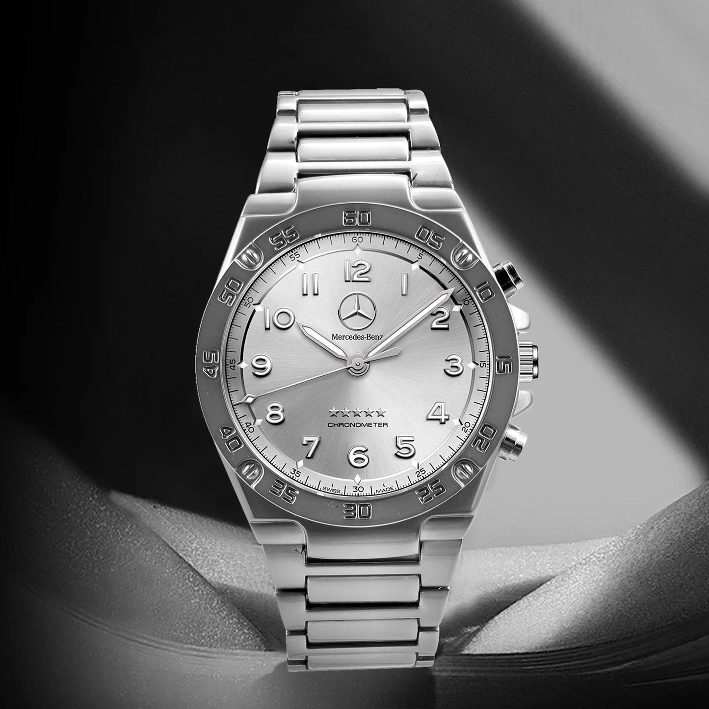 Merc Chronometre Dial Steel Watch