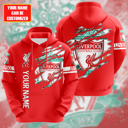 Personalized Liverpool Tear 3D All over Printed Hoodie and Sweatpants set