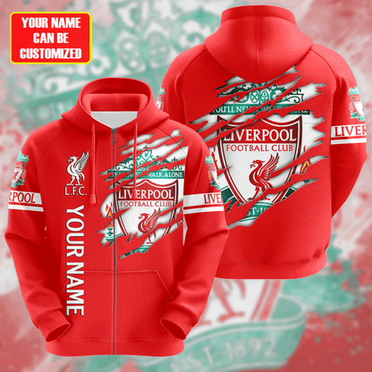Personalized Liverpool Tear 3D All over Printed Hoodie and Sweatpants set