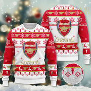 Arsenal Q12 Ugly Christmas Sweater , Unisex Wool Sweater