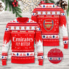 Arsenal Q13 Ugly Christmas Sweater , Unisex Wool Sweater