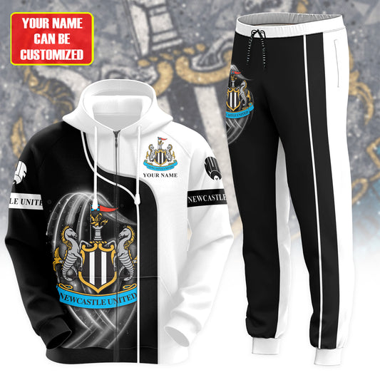 Personalized Newcastle United 3D All over Printed Hoodie and Sweatpants set V2