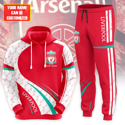 Personalized Liverpool 3D All over Printed Hoodie and Sweatpants set V10