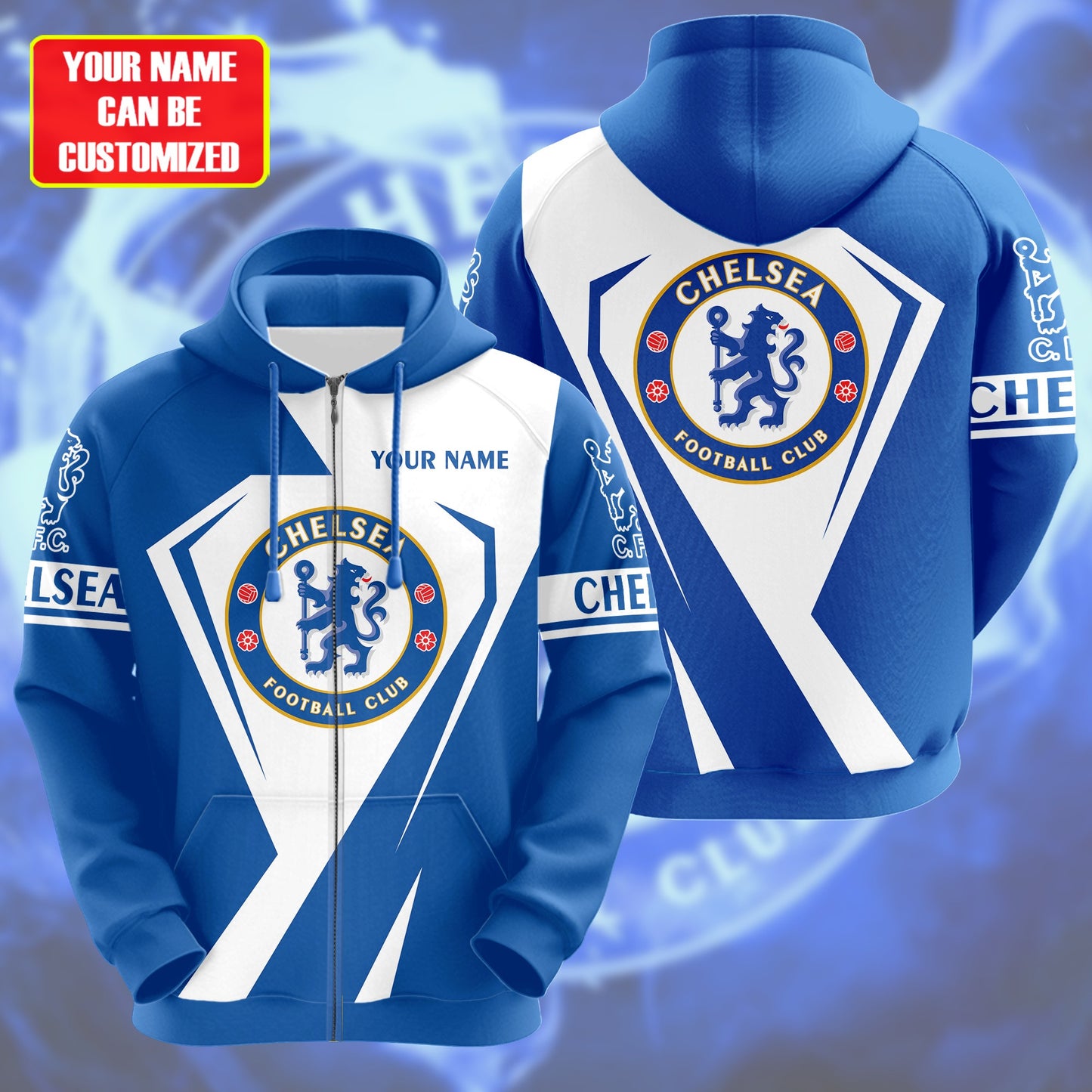 Personalized Chelsea 3D All over Printed Hoodie and Sweatpants set V4