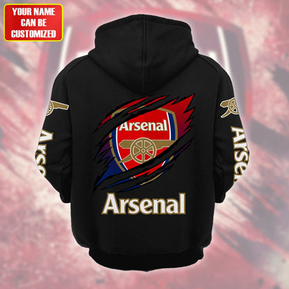 Personalized Arsenal Tear Retro Cotton Hoodie