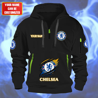 Personalized Chelsea Tear Zip-Hoodie Cotton Jacket