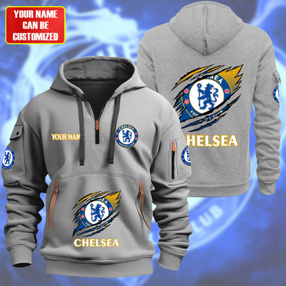 Personalized Chelsea Tear Zip-Hoodie Cotton Jacket