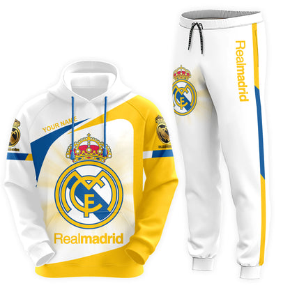 Personalized Real Madrid Q19 3D All over Printed Hoodie and Sweatpants set