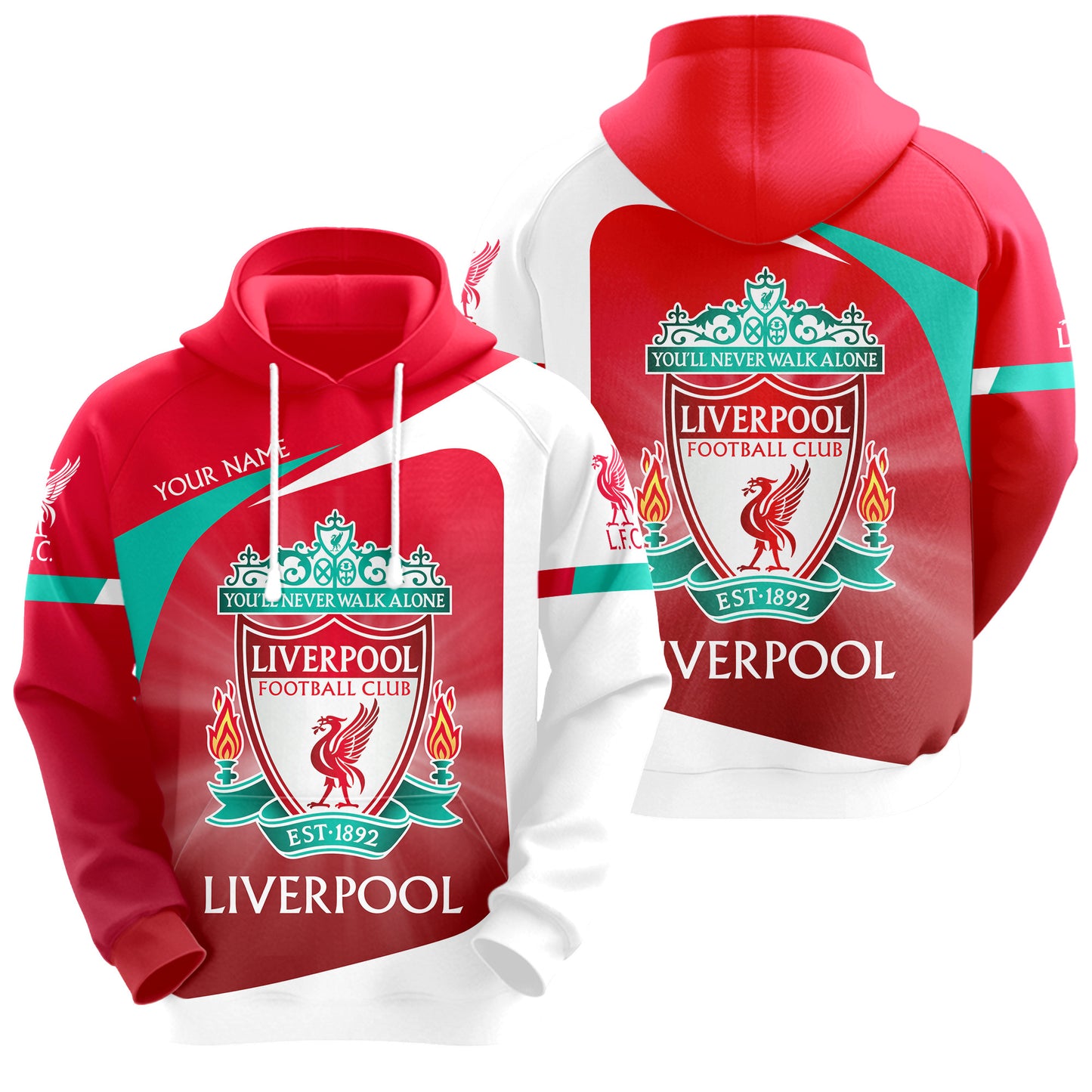 Personalized Liverpool Q9 3D All over Printed Hoodie and Sweatpants set
