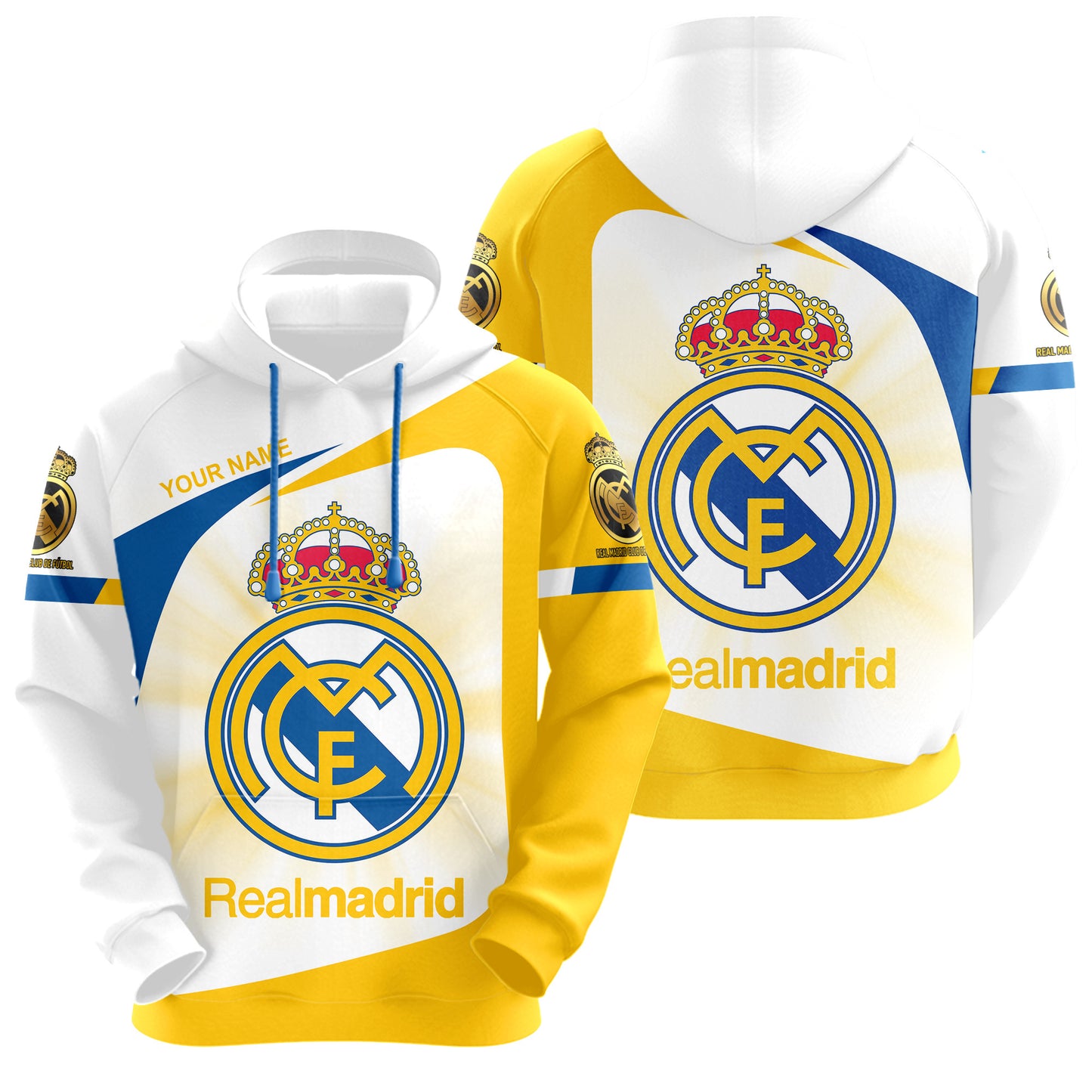 Personalized Real Madrid Q19 3D All over Printed Hoodie and Sweatpants set