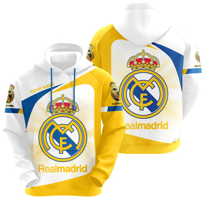 Personalized Real Madrid Q19 3D All over Printed Hoodie and Sweatpants set