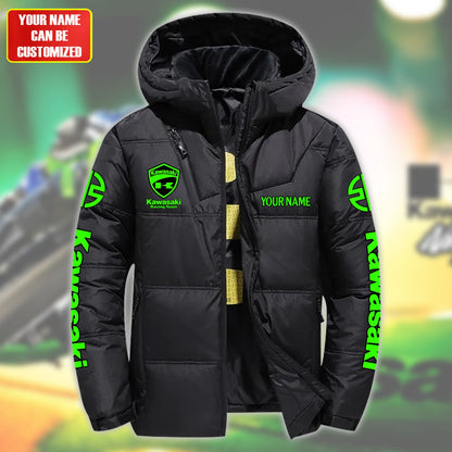 Personalized KW Racing Team Puffer Thermal Jacket With Hood