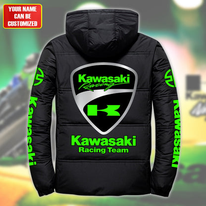 Personalized KW Racing Team Puffer Thermal Jacket With Hood