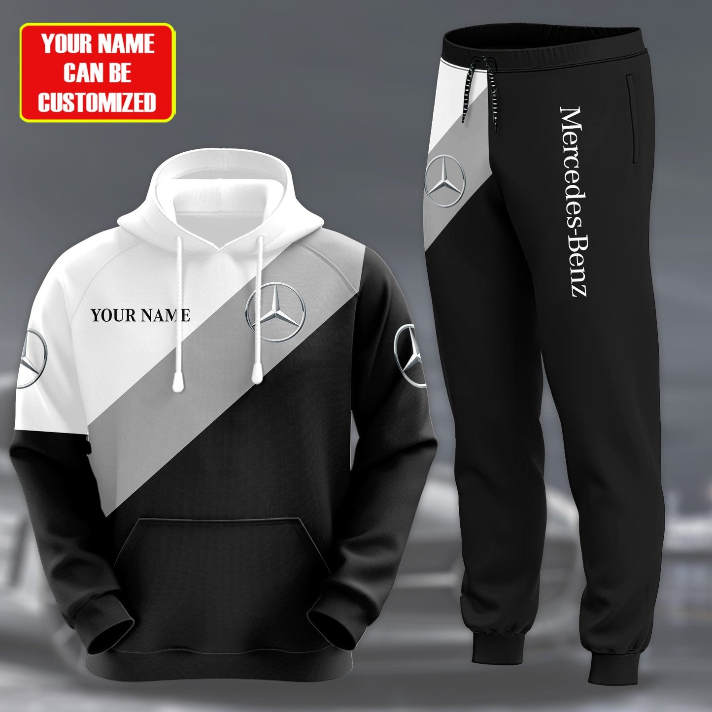 Personalized Merc All over Printed Hoodie and Sweatpants set
