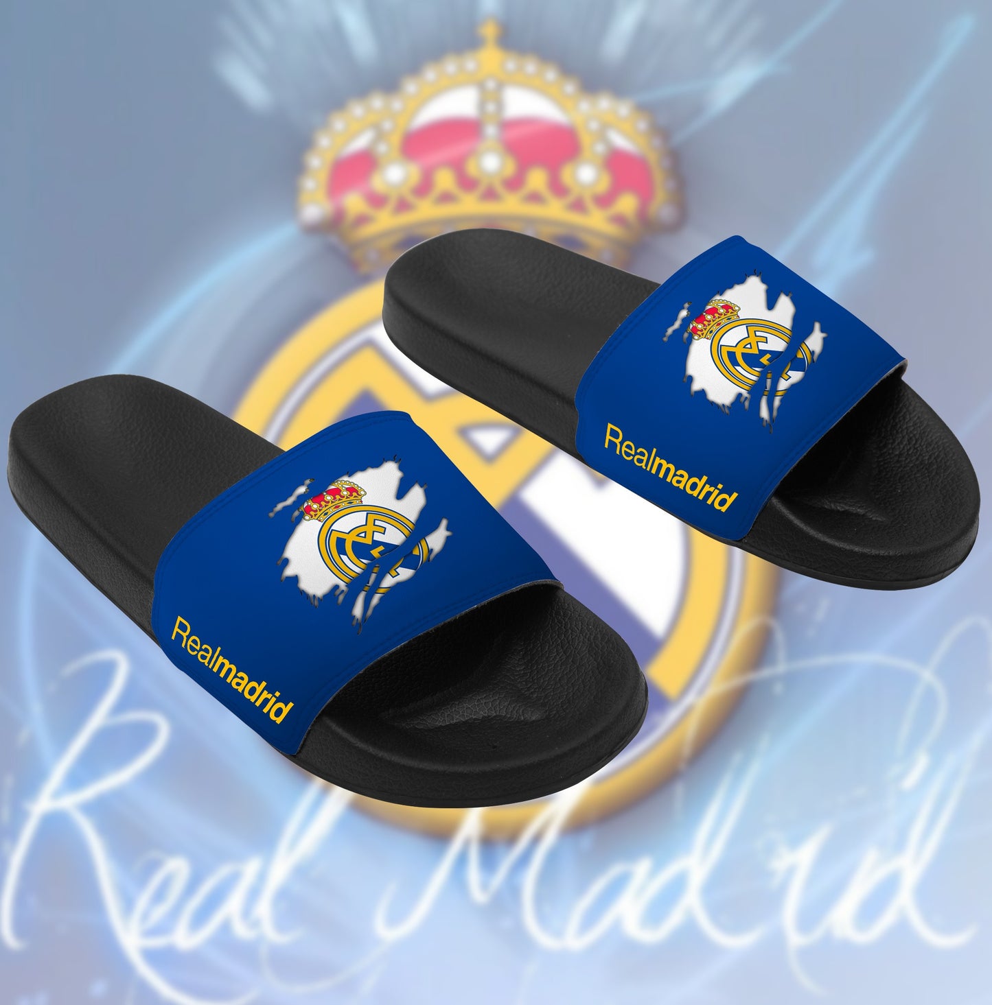 Real Madrid Tear Custom Leather Sandals