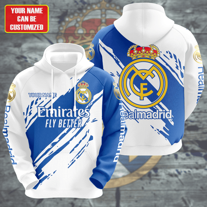 Personalized Real Madrid Q20 3D All over Printed Hoodie and Sweatpants set