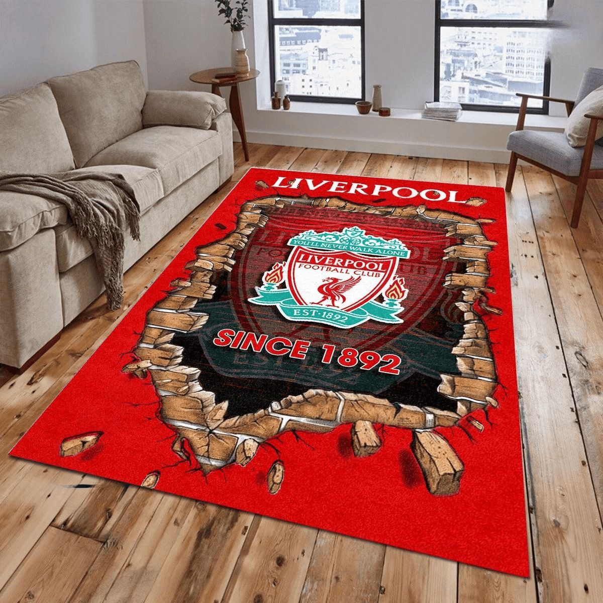Liverpool Crack Home Rug