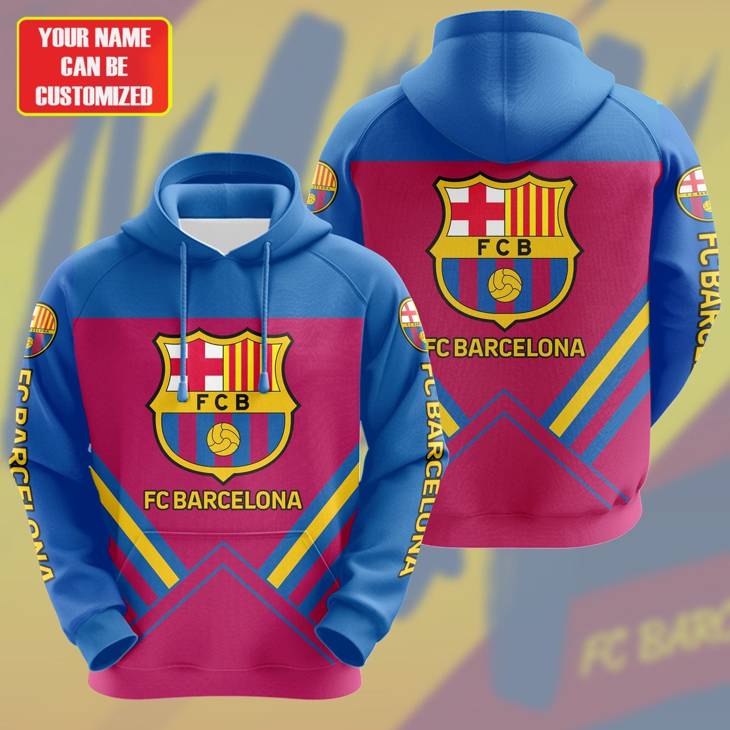 Personalized Barcelona 3D All over Printed Hoodie and Sweatpants set V11
