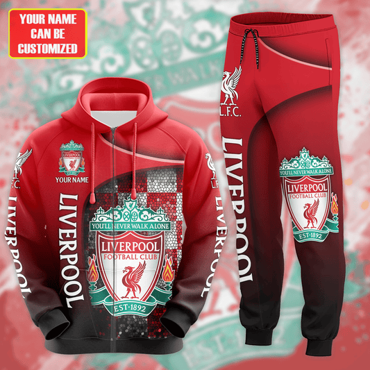 Personalized Liverpool 3D All over Printed Hoodie and Sweatpants set V11
