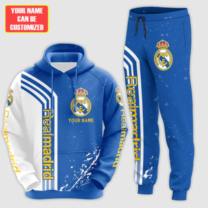 Personalized Real Madrid Q21 3D All over Printed Hoodie and Sweatpants set