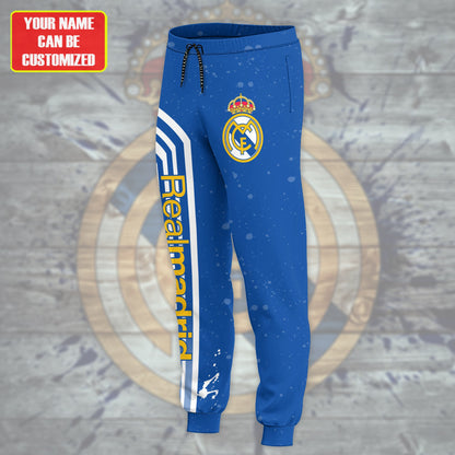 Personalized Real Madrid Q21 3D All over Printed Hoodie and Sweatpants set