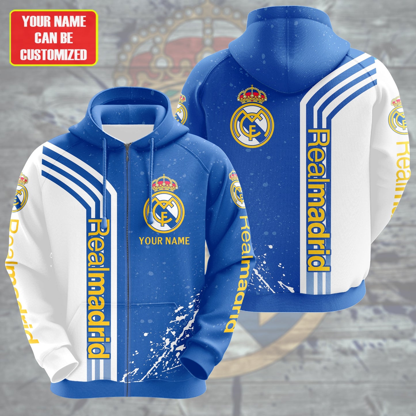 Personalized Real Madrid Q21 3D All over Printed Hoodie and Sweatpants set