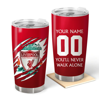 Personalized Liverpool V2 Stainless Tumbler 20oz 30oz Cup