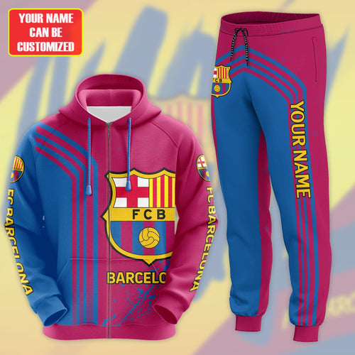 Personalized Barcelona 3D All over Printed Hoodie and Sweatpants set V12