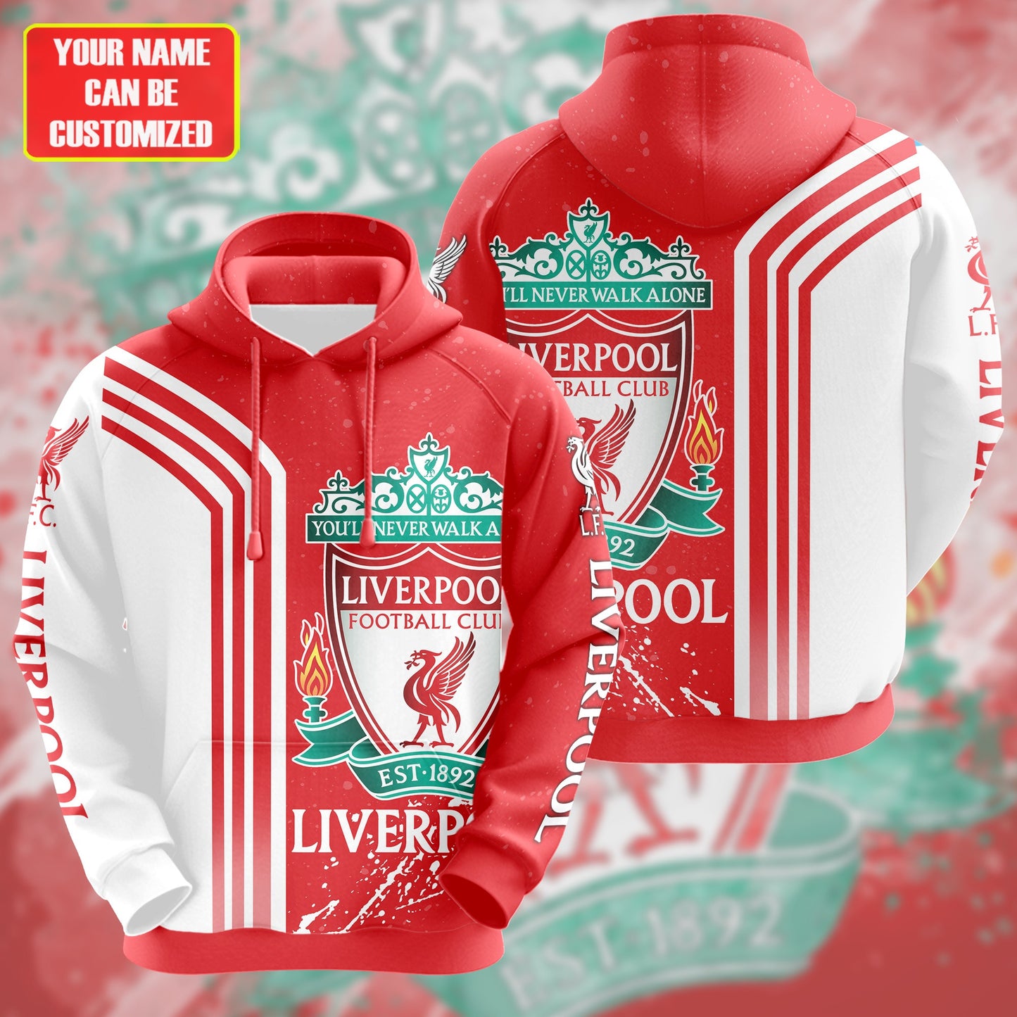 Personalized Liverpool 3D All over Printed Hoodie and Sweatpants set V14