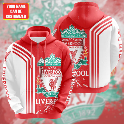 Personalized Liverpool 3D All over Printed Hoodie and Sweatpants set V14