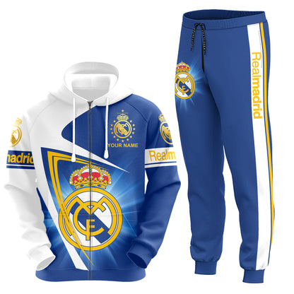 Personalized Real Madrid Q22 3D All over Printed Hoodie and Sweatpants set