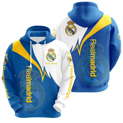 Personalized Real Madrid Q24 3D All over Printed Hoodie and Sweatpants set