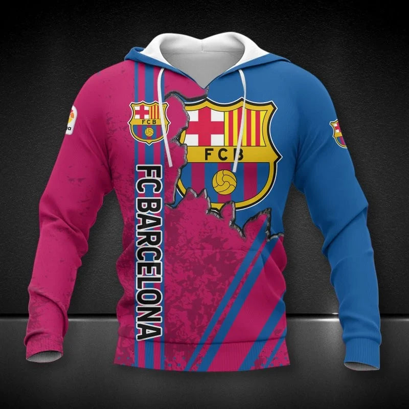 Barcelona Tear 3D All over Printed Hoodie and Sweatpants set