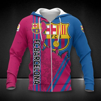 Barcelona Tear 3D All over Printed Hoodie and Sweatpants set